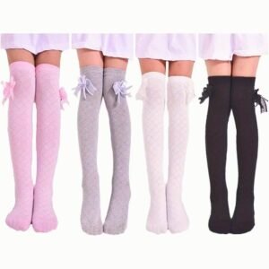 Little Girl's Knee High Socks - Bow Style