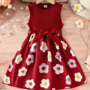 Summer Sleeveless Floral Dress