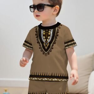 Boy's Fashionable African Dashiki Set