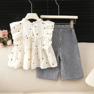 Baby Girls' Heart-Print Outfit